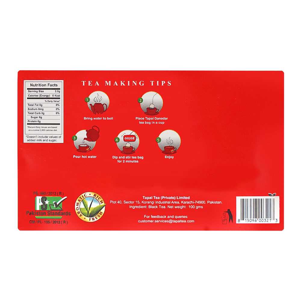 Tapal Danedar Tea Bags 50-Pack