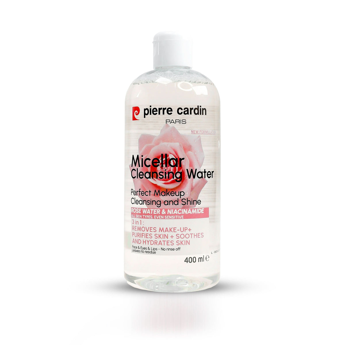 Cleansing Micellar Water 400ml - With Rose Water And Niacinamide - Pierre Cardin Pakistan