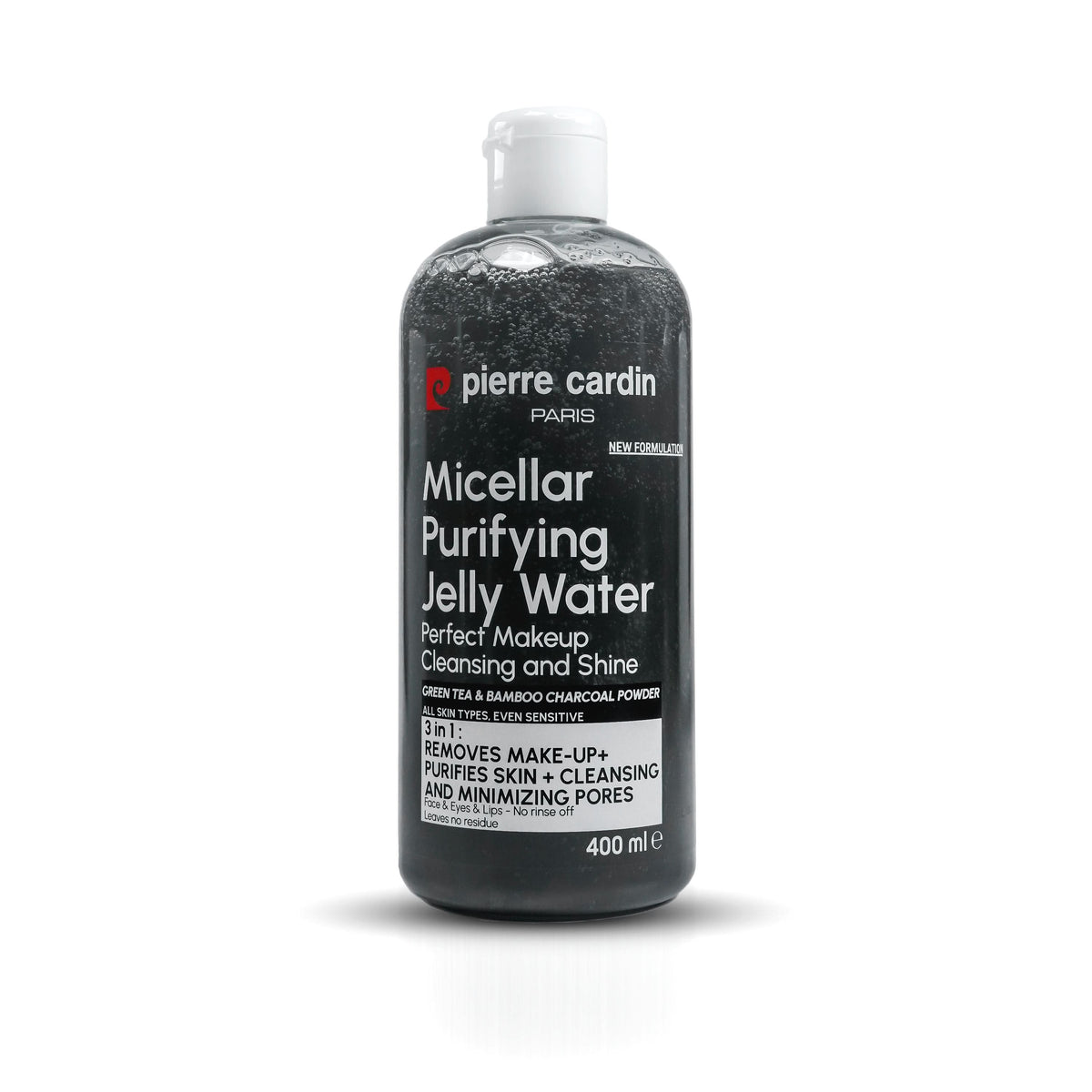 Cleansing Micellar Water 400ml - With Green Tea & Bamboo Charcoal Powder - Pierre Cardin Pakistan