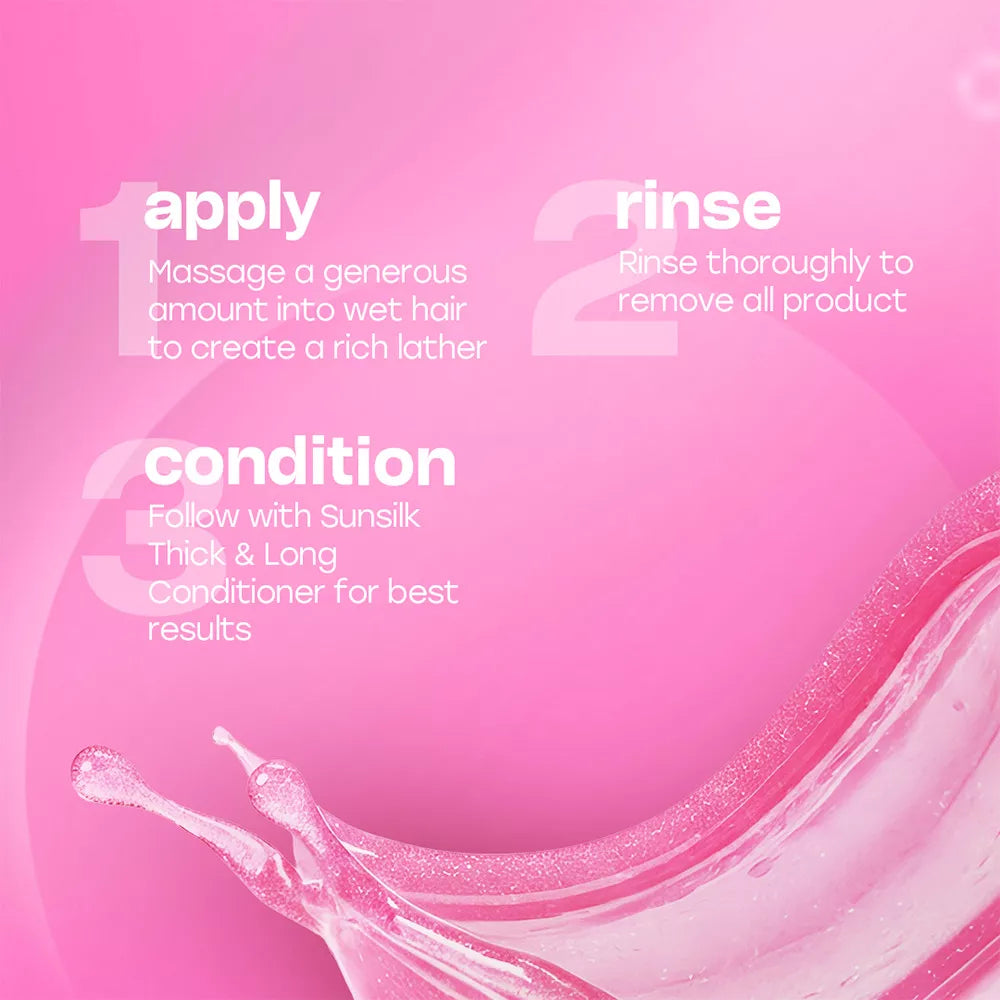 SUNSILK THICK AND LONG SHAMPOO 650 ml