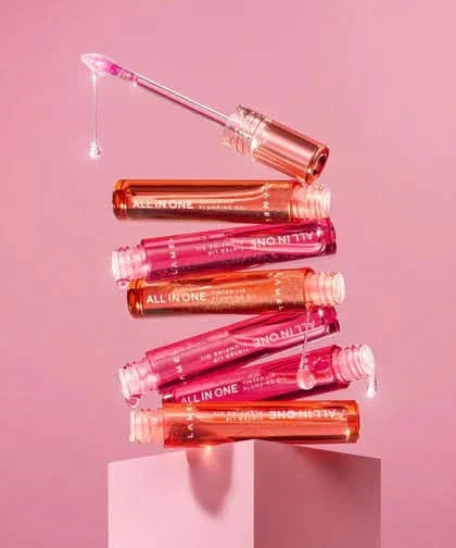 LAMEL All in One Lip Tinted Plumping Oil - 401 Peachy 3ml