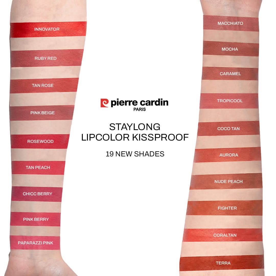 Pierre Cardin Paris Stay Long Lip Color Kiss Proof Lipstick