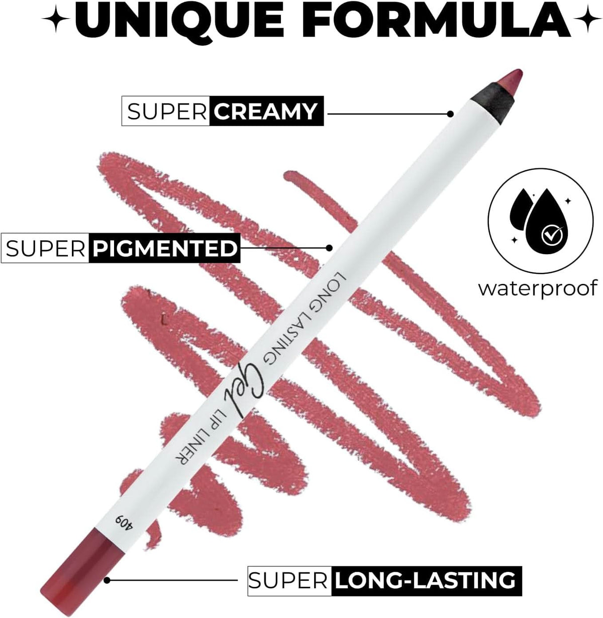 LAMEL Long lasting Gel Lip Liner - 409 Caramel