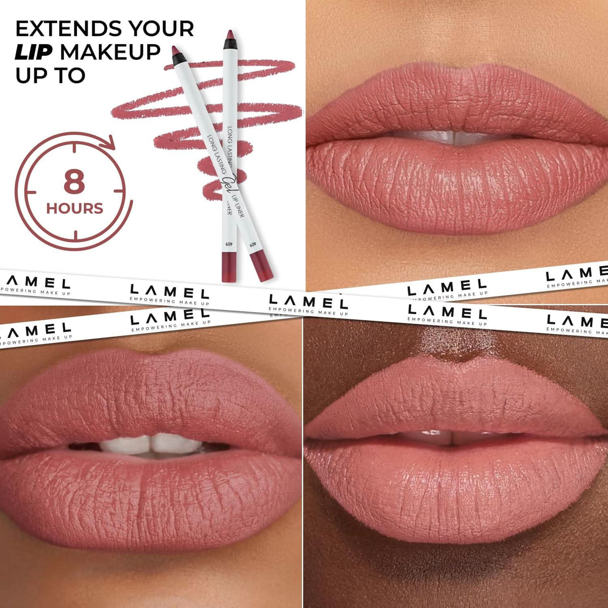 LAMEL Long lasting Gel Lip Liner - 409 Caramel