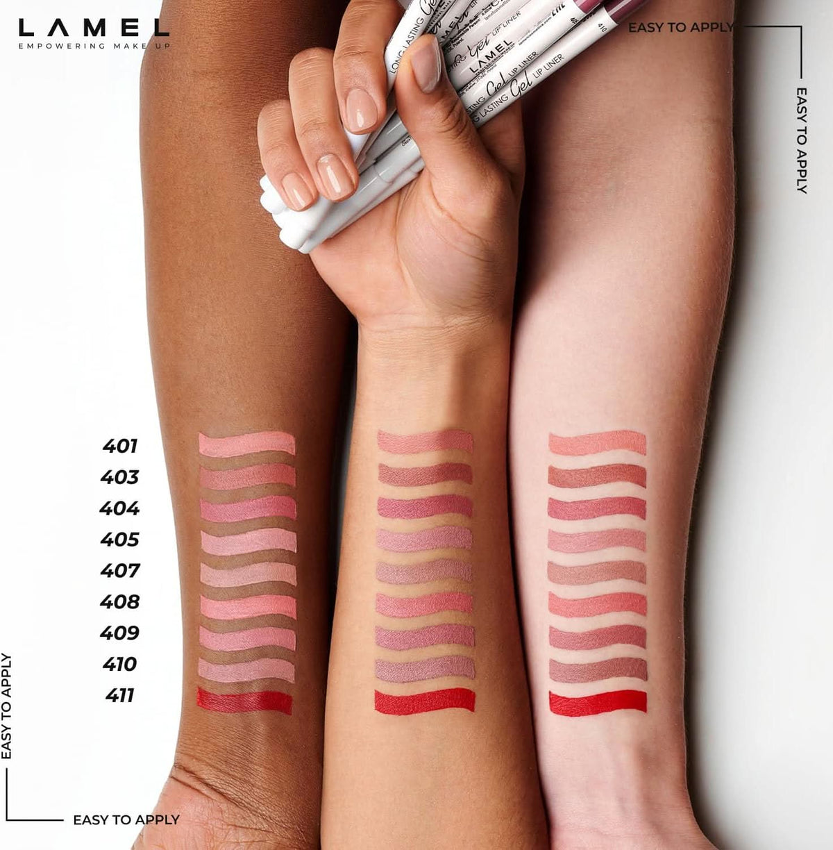 LAMEL Long lasting Gel Lip Liner - 409 Caramel