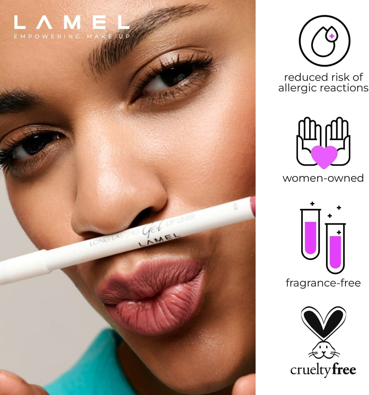 LAMEL Long lasting Gel Lip Liner - 409 Caramel