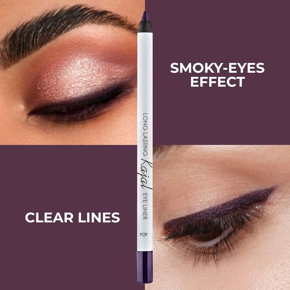 LAMEL Long lasting Kajal Eye Liner - 404 Voilet