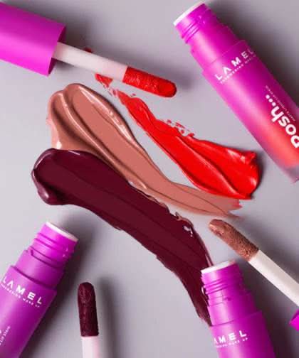 LAMEL Posh Matte Liquid Lip Stain - 404 Blush Pink 4gm