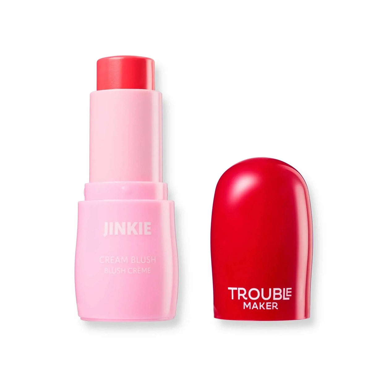 Trouble Maker Jinkie Stick Cream Blush Cheer Up Hot Pink