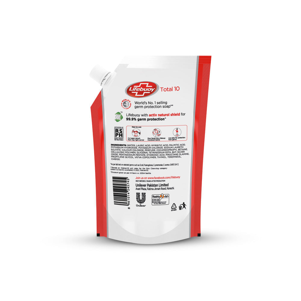 LIFEBUOY - TOTAL HANDWASH - 900ML