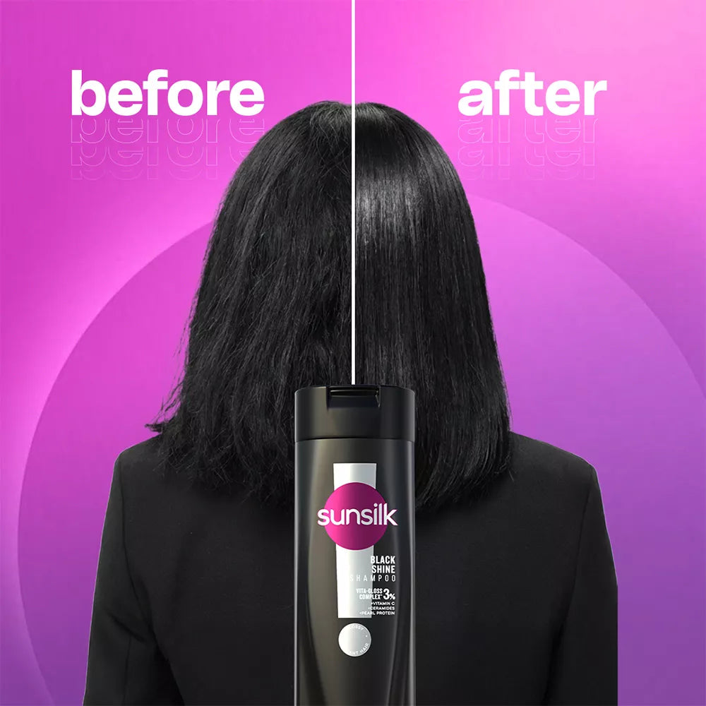 SUNSILK BLACK SHINE SHAMPOO 185ml