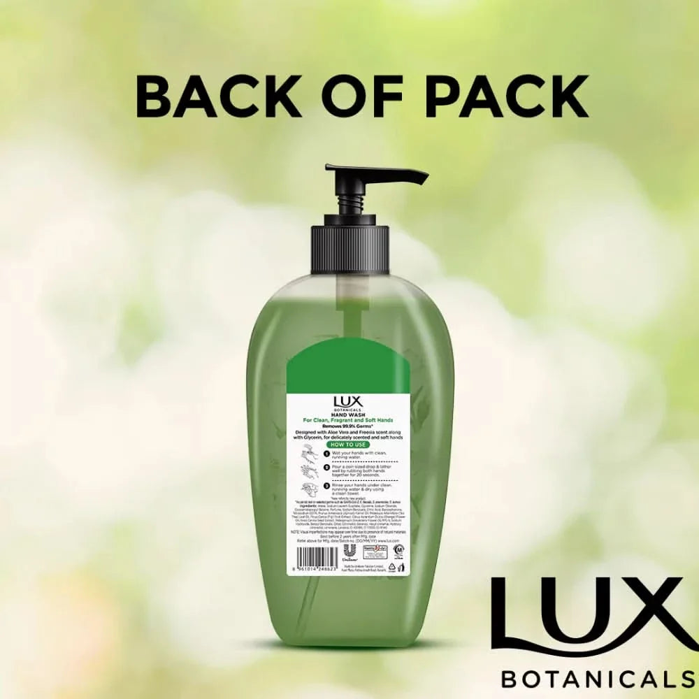 LUX ALOE VERA HANDWASH BOTTLE 220ML