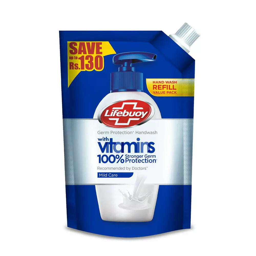 LIFEBUOY MILD CARE HANDWASH POUCH 450ML