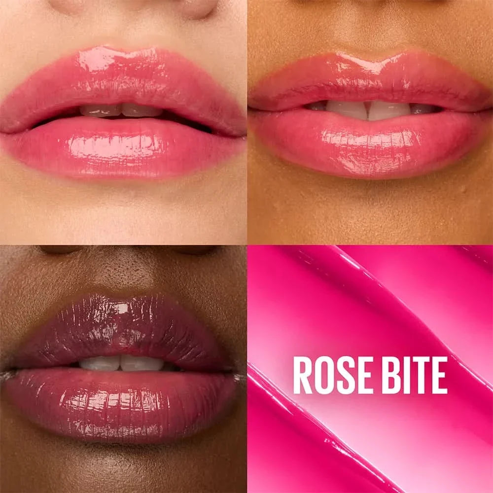 Maybelline Lifter Glaze, Tinted Lip Oil Balm with cherry extract - 24Hr Hydrated Lips