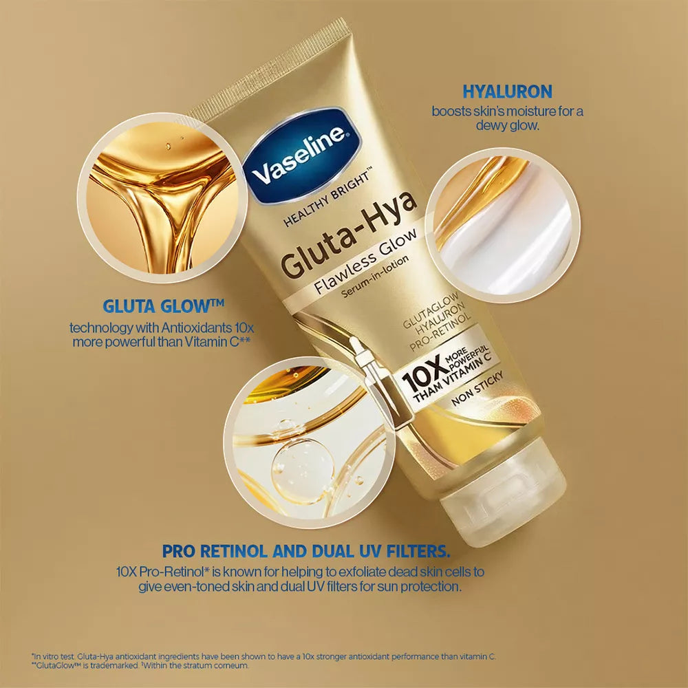 VASELINE GLUTA FLAWLESS BRIGHT GOLD 70ML