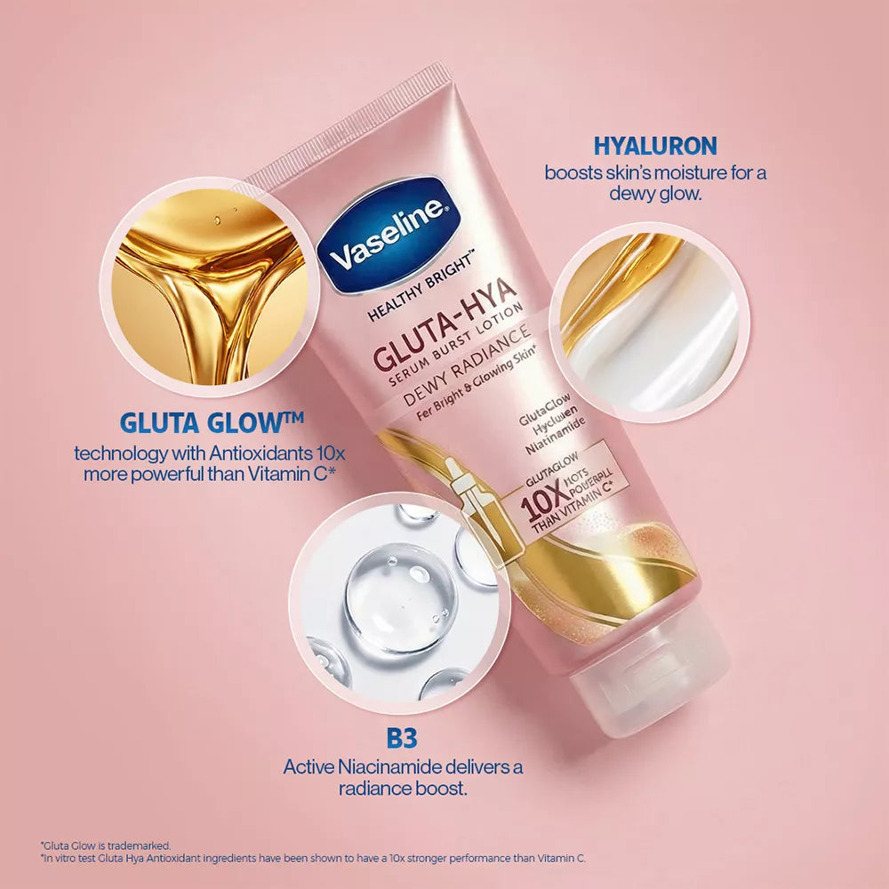 VASELINE GLUTA DEWY RADIANCE PINK 70ML