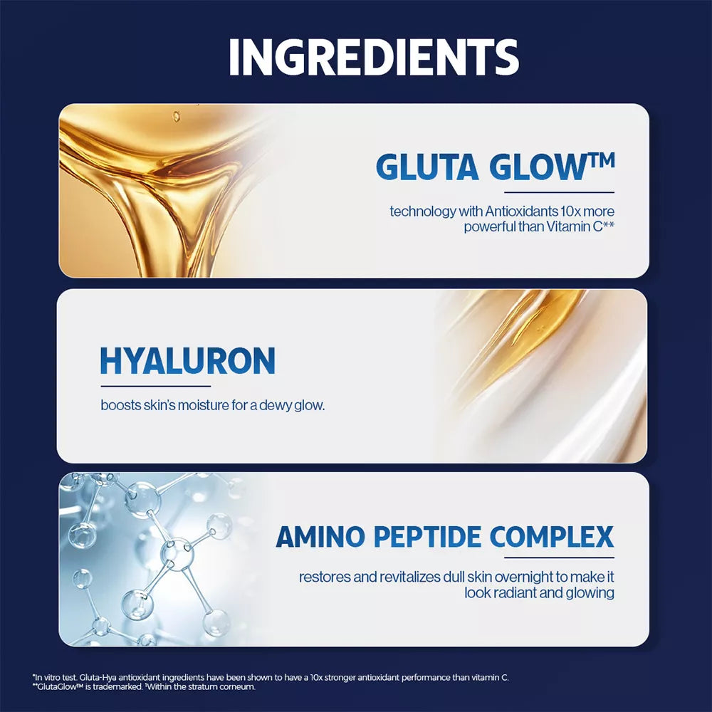VASELINE GLUTA HYA OVERNIGHT RADIANCE REPAIR 200ML