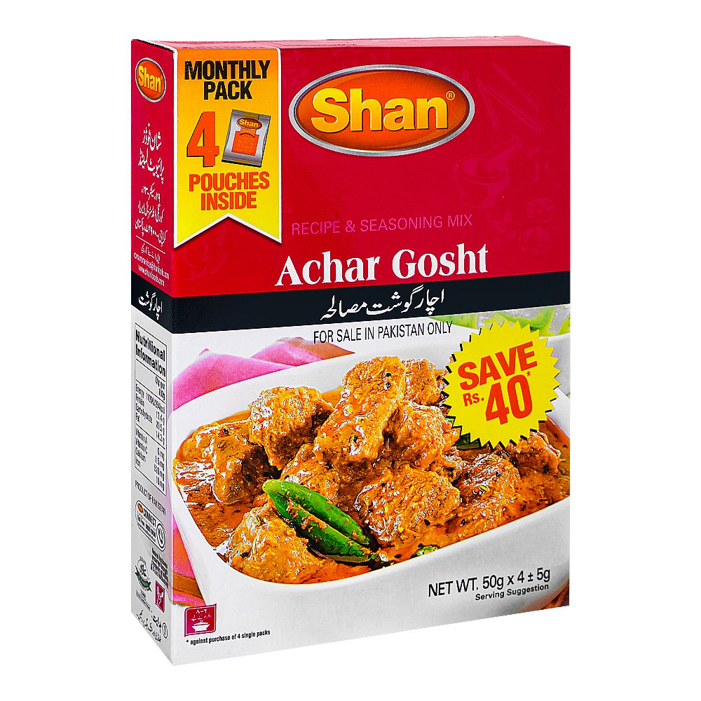 Shan Achar Gosht Recipe Masala 60g x 4