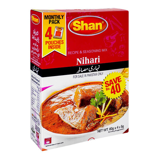 Shan Nihari Recipe Masala 60g x 4