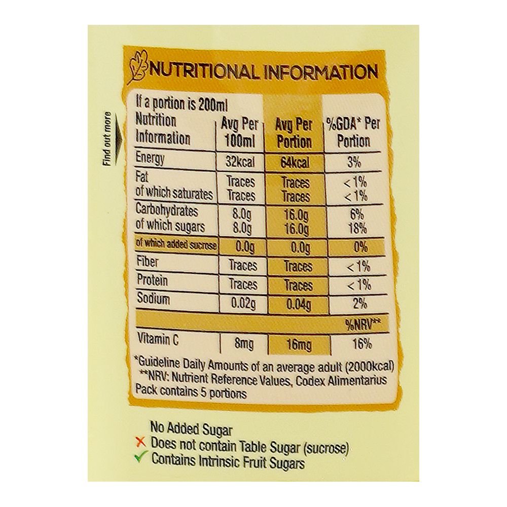 Nestle Fruita Vitals Apple, No Added Sugar 1L