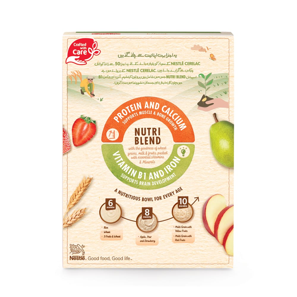 Nestle Cerelac Apple, Strawberry & Pear 175g