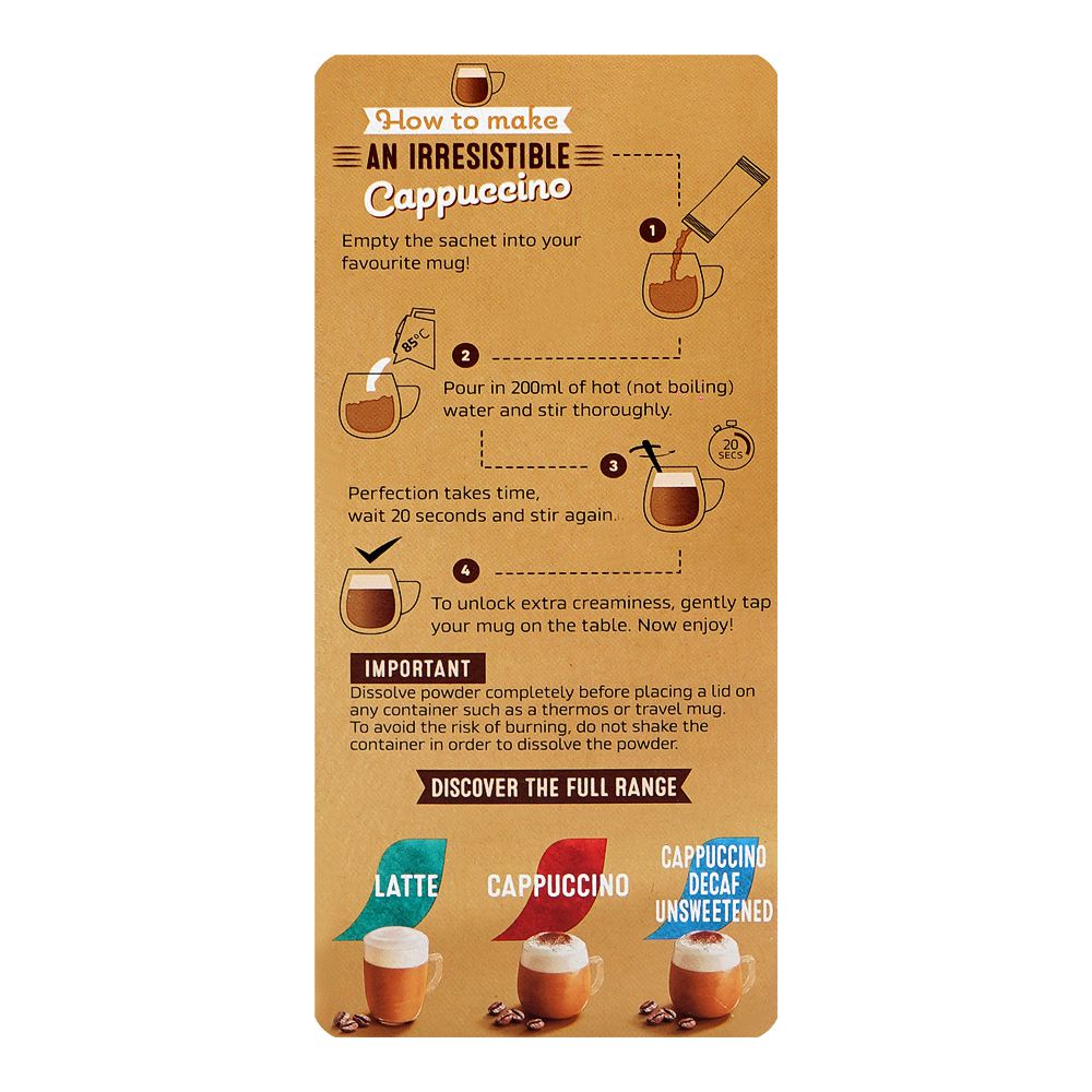 Nescafe Cappuccino Unsweetened 99.4g 7-Pack