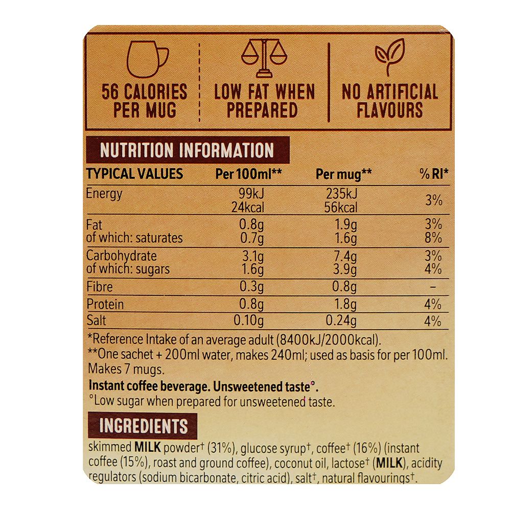 Nescafe Cappuccino Unsweetened 99.4g 7-Pack