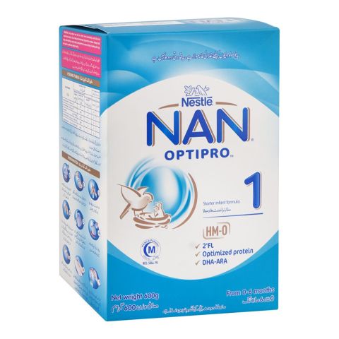 Nestle Nan-1 Optipro, For 0 To 6 Months, 600g Box