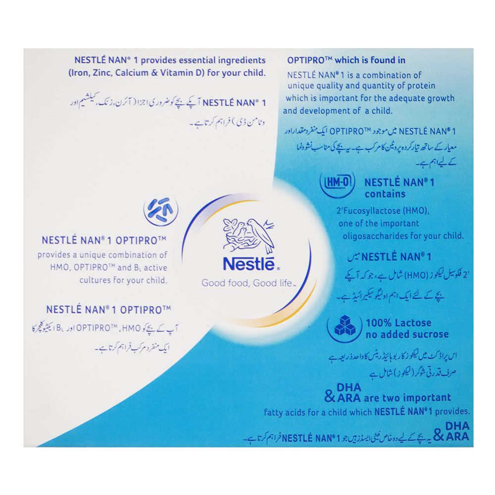 Nestle Nan-1 Optipro, For 0 To 6 Months 600g Box