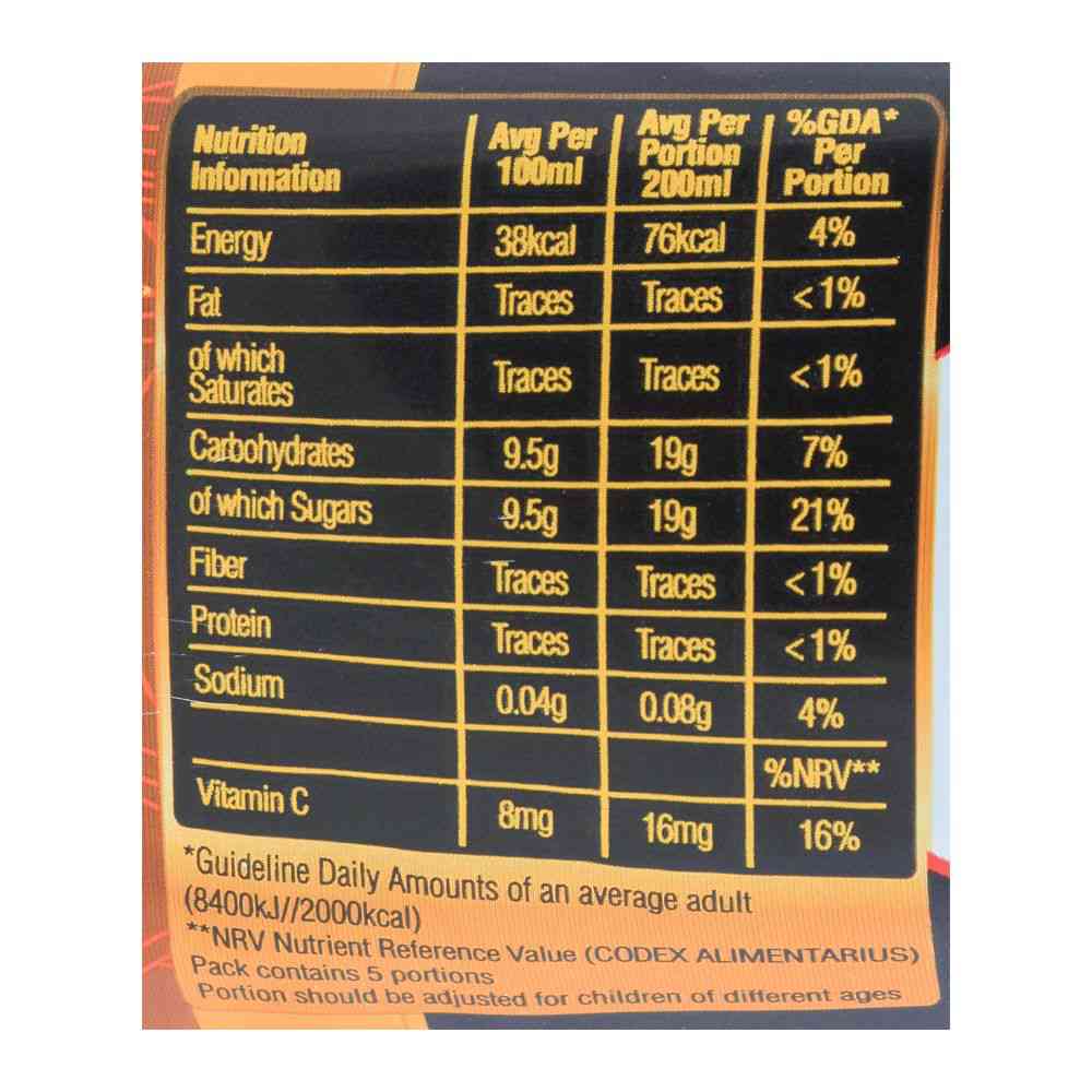 Nestle Fruita Vitals 100% Orange Juice 1L
