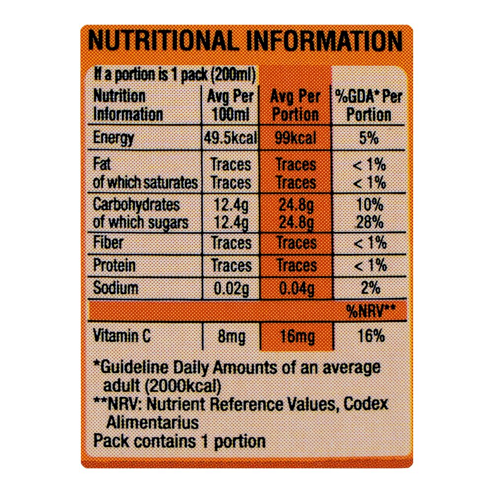 Nestle Fruita Vitals Kinnow Fruit Nectar 200ml