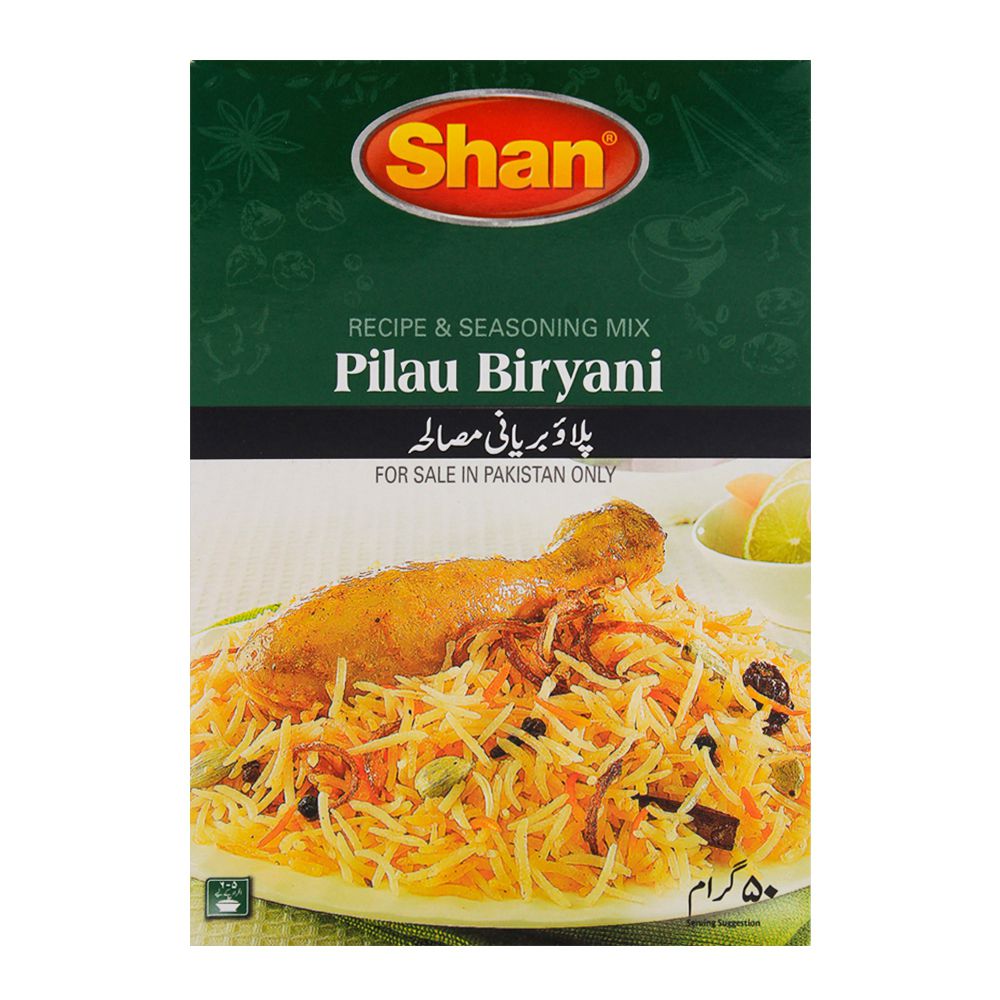 Shan Pilau Biryani Recipe Masala 50g