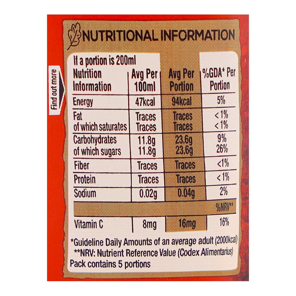 Nestle Fruita Vitals Apple Fruit Nectar 1L
