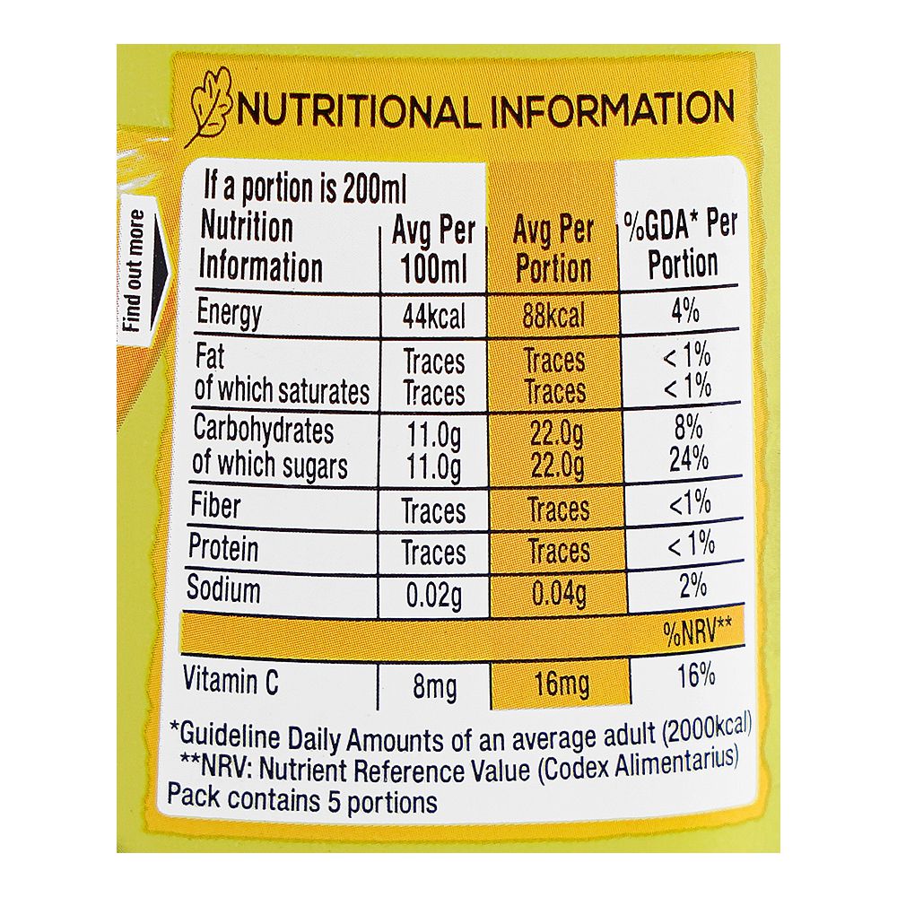 Nestle Fruita Vitals Chaunsa Fruit Nectar 1L
