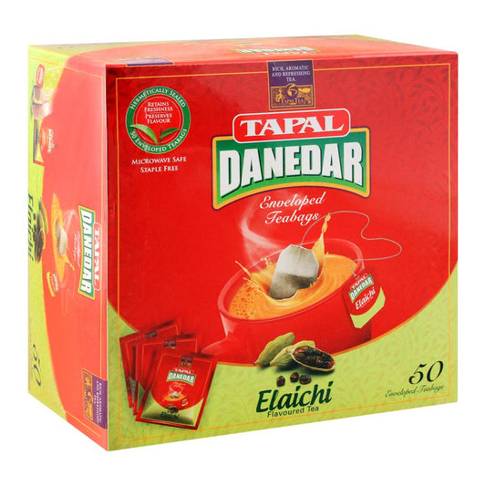 Tapal Danedar Enveloped Tea Bags Elaichi 50-Pack