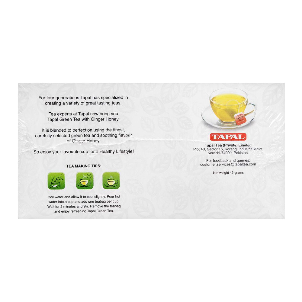 Tapal Ginger Honey Green Tea Bag 30-Pack