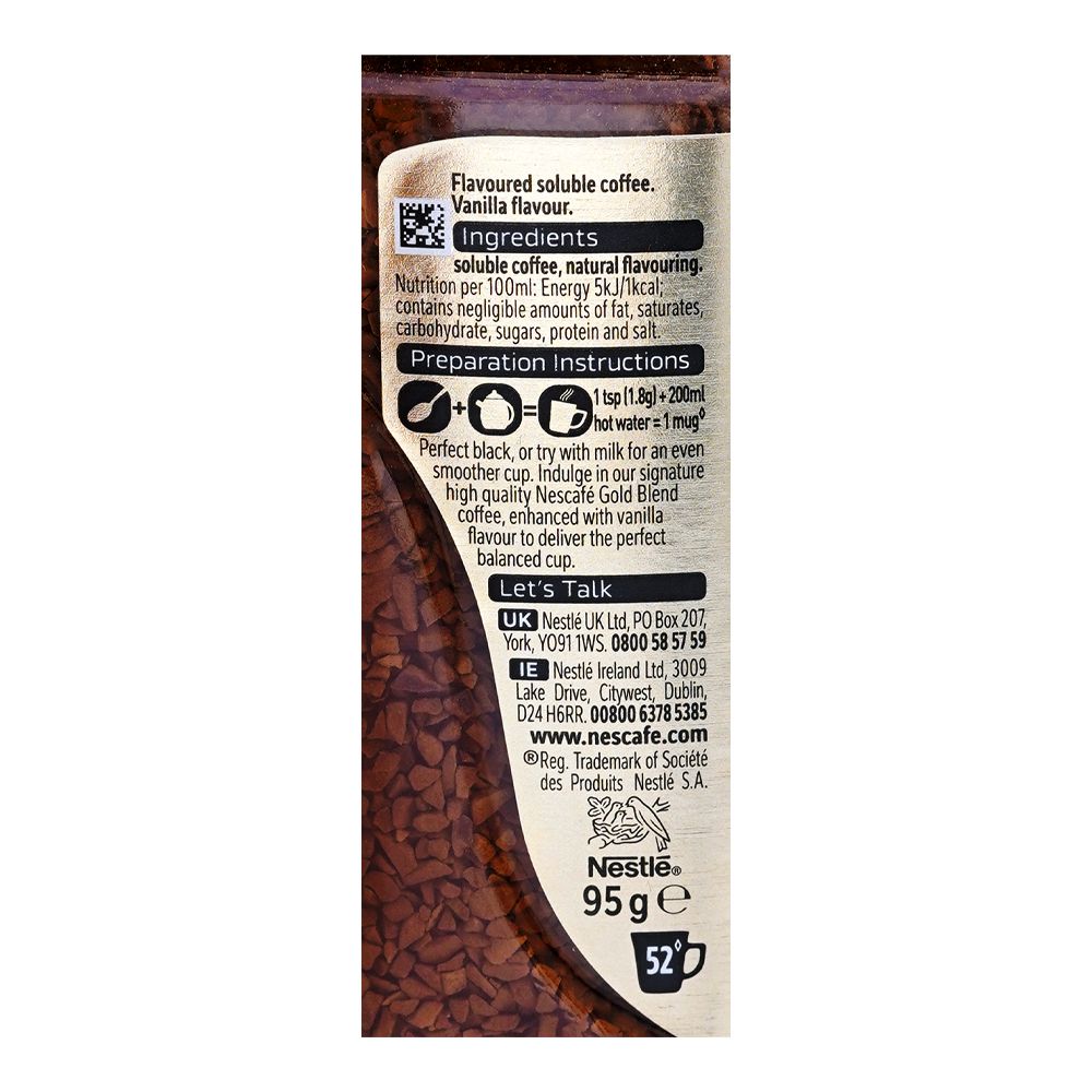 Nescafe Gold Blend Smooth Vanilla Instant Coffee 95g