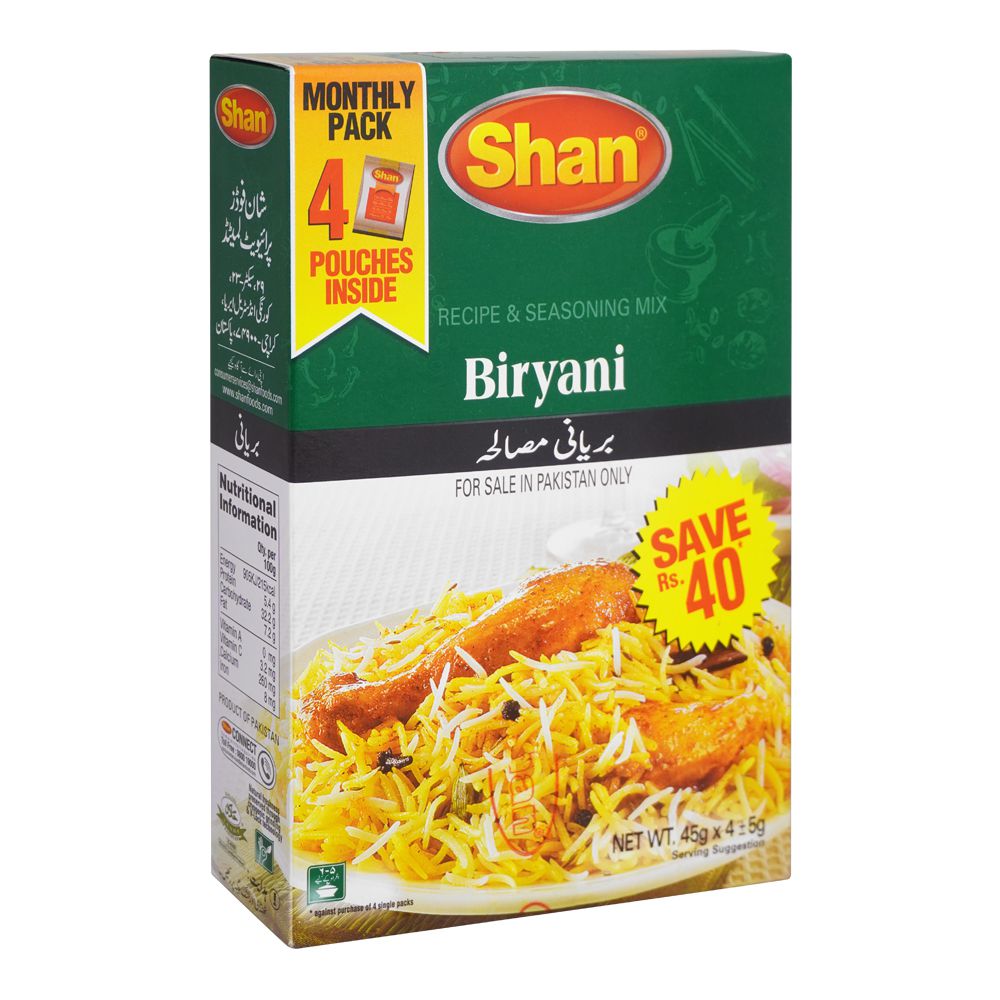Shan Biryani Recipe Masala 45g x 4
