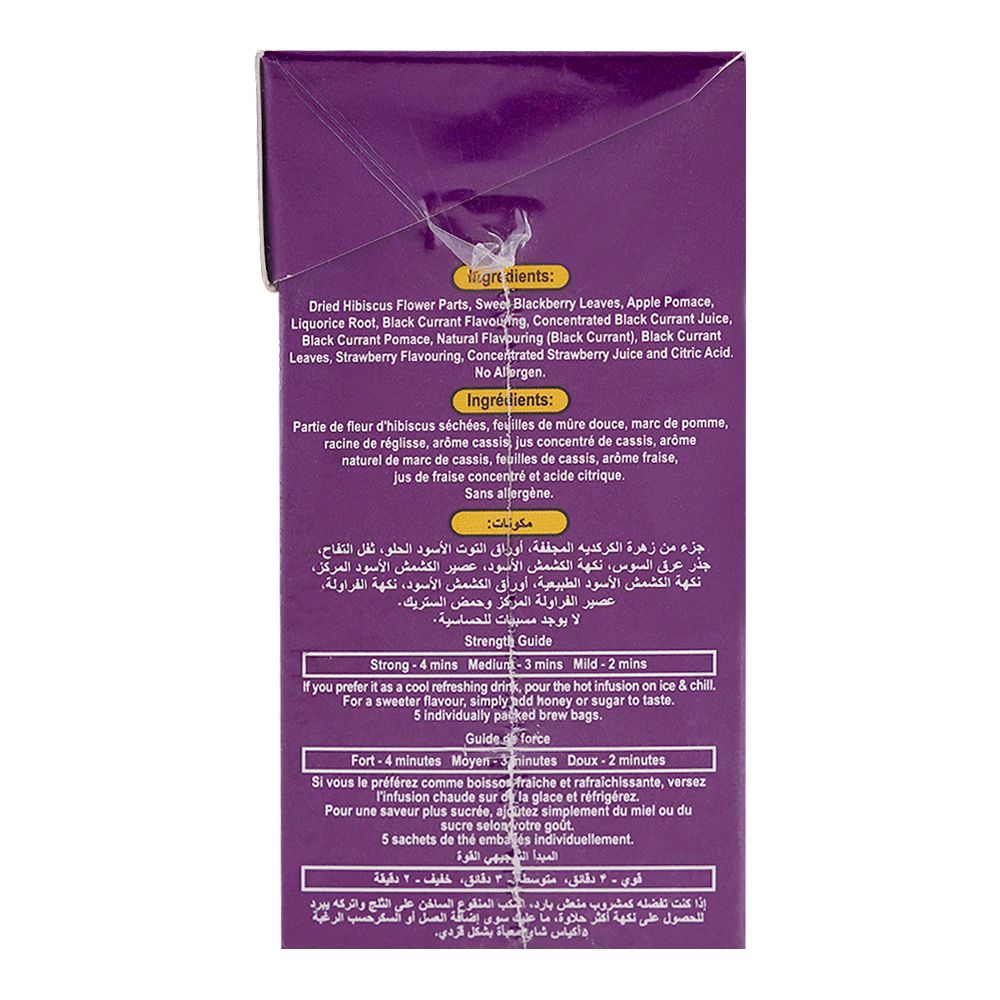 Tapal Infusion Black Currant Tea Bags 5-Pack