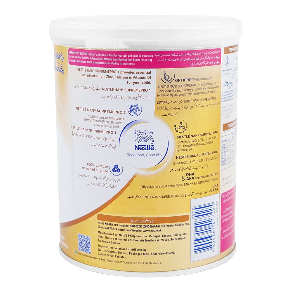 Nestle Nan-1 Supremepro Optipro Milk Powder 400g Tin