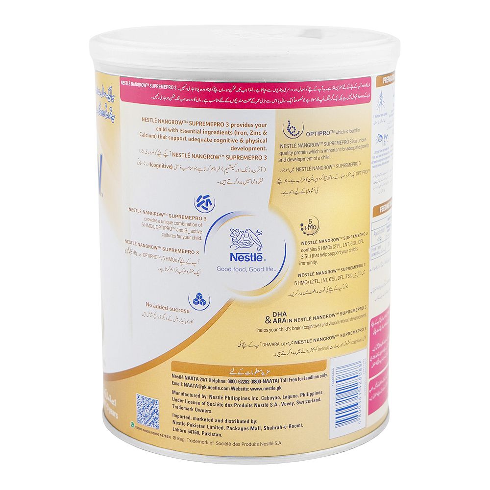 Nestle Nan Grow-3 Supremepro Optipro Milk Powder 900g Tin