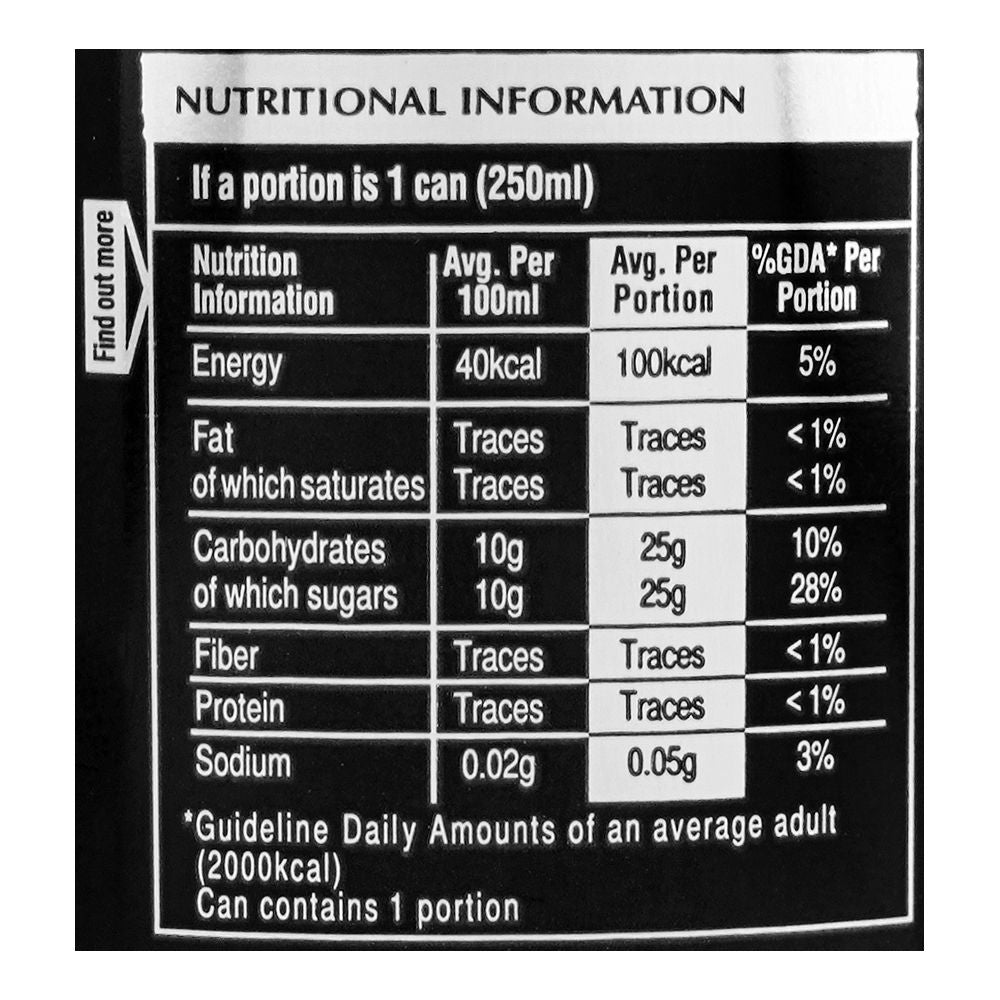 Nestle Fruita Vitals Sparkling Lime & Lemon Juice 250ml Can