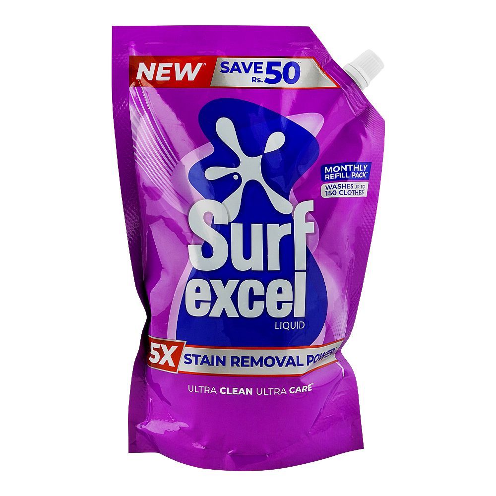 Surf Excel Stain Removal Power Liquid Pouch 900ml