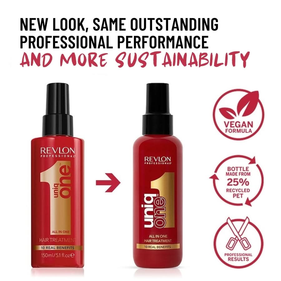 UniqONE Repair Hair Spray Leave-In Treatment - 150ml - "All-in-One" 10 Benefits Hair Serum - Classic Fragrance