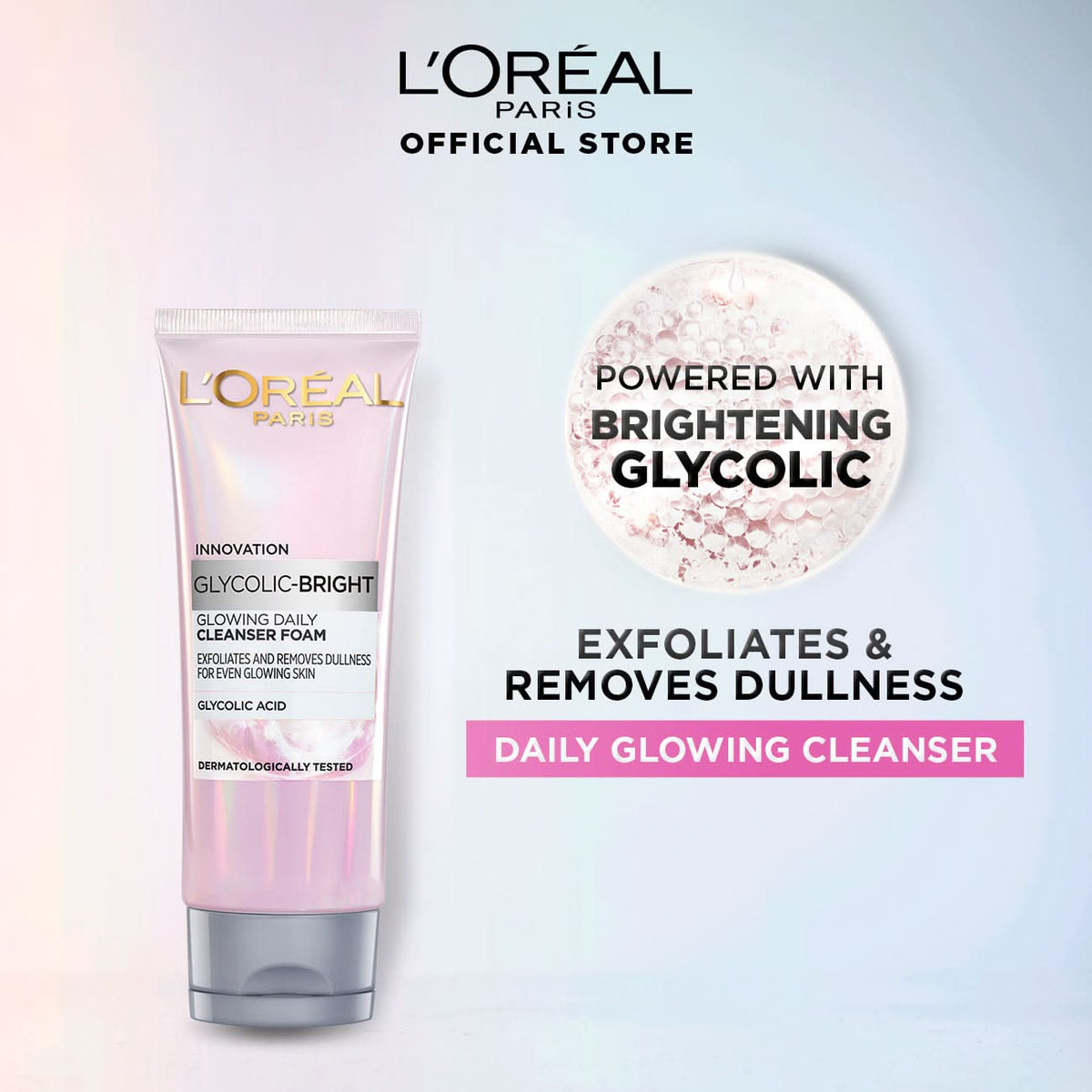 Loreal Paris Glycolic Bright Glowing Daily Face Wash 100ml
