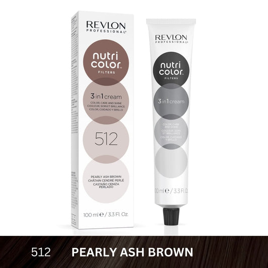 Nutri Color Filters 3-In-1 Hair Color - Pearly Ash Brown 512 - 100ml