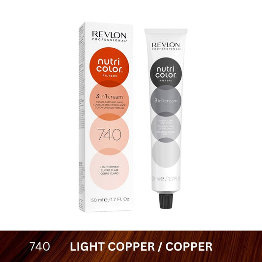 Nutri Color Filters 3-In-1 Hair Color - Light Copper 740 - 50ml