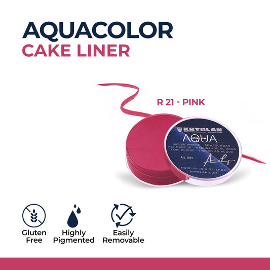 Kryolan - Aquacolor Cake Liner - R 21 - Pink