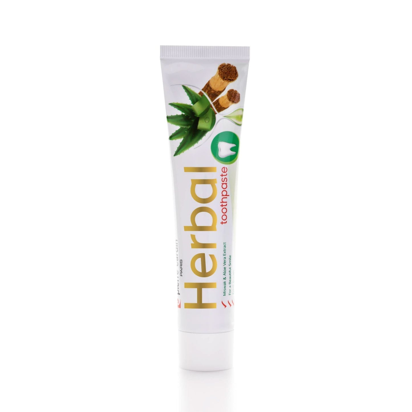 Herbal Toothpaste with Aloe Vera & Miswak & Tea Tree - Pierre Cardin Pakistan 