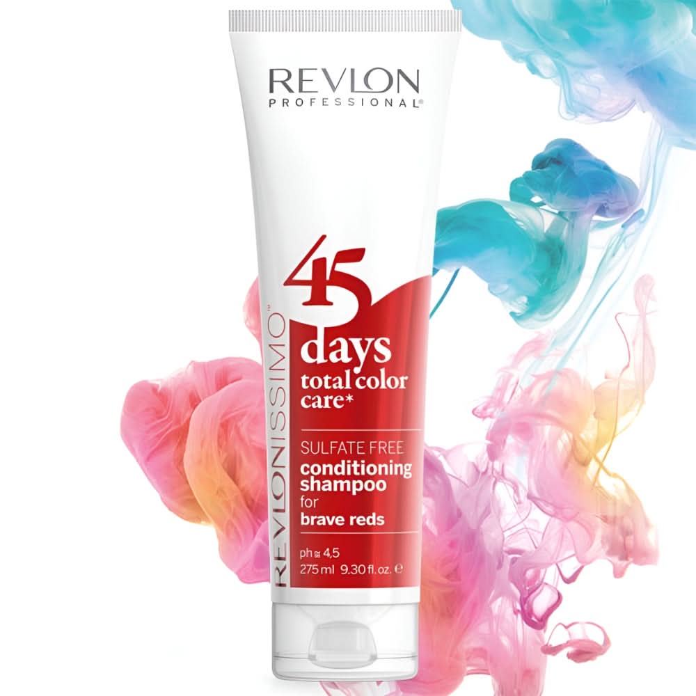 Revlonissimo 45 Days Total Color Care Conditioning Shampoo - Brave Reds  275ml